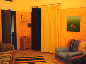 camere in agriturismo-la dolce vita, camera arancio.